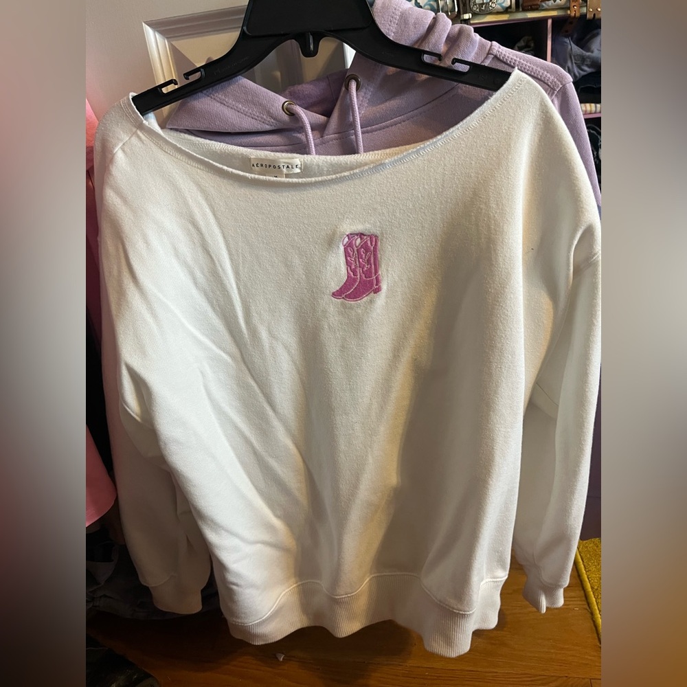 Off the shoulder Aero sweater